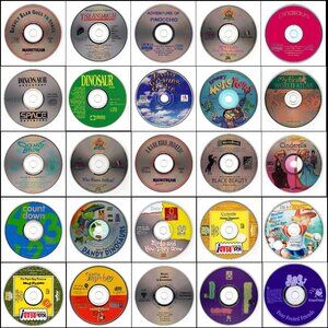 25 Vintage CD-ROM Kids Lot #1 (1992-1994)